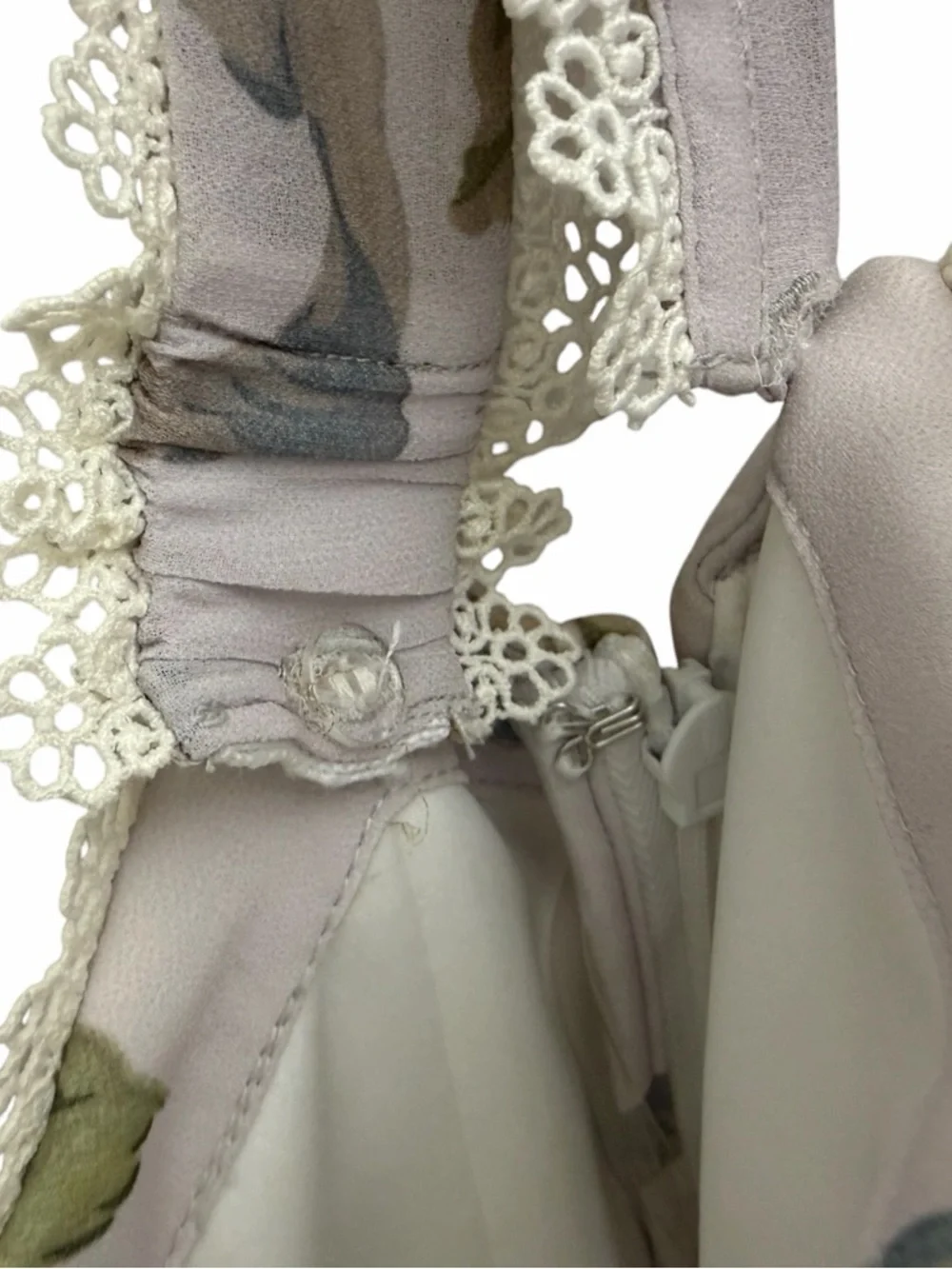 House of CB Isis Yellow Rose Corset Maxi Dress NWT Size M Floral Lace Trim - Picture 14 of 16